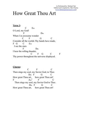 Guitar Chords for How Great Thou Art: A Multilayered Exploration